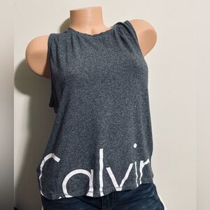 Calvin Klein Charcoal Sleeveless Muscle Tee